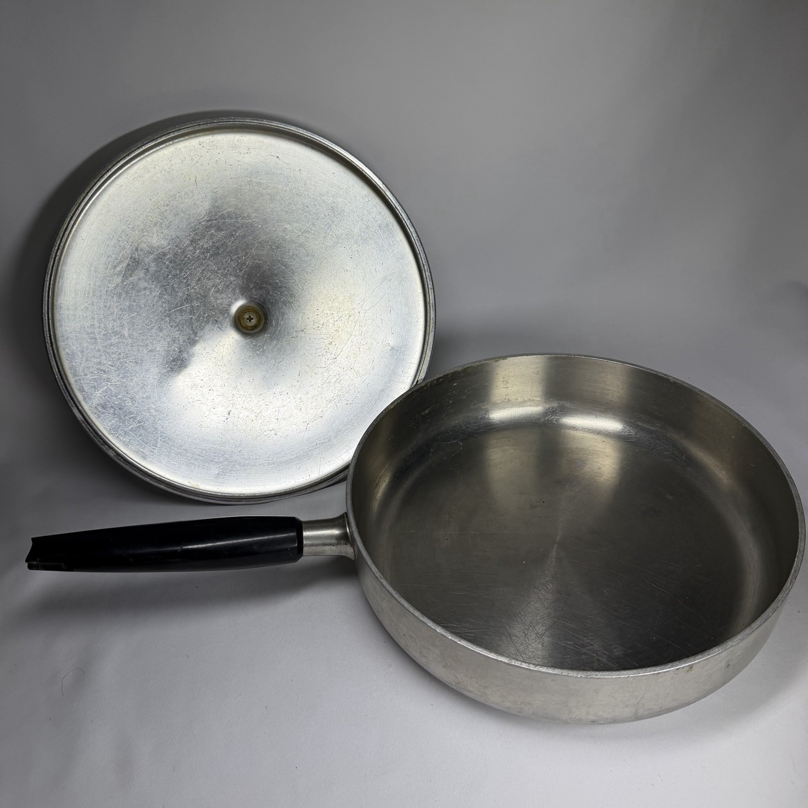 WEAR-Ever R-960 10 Frying Skillet Pan Lid Inner-Clad Plus Stainless USA ALUMINUM