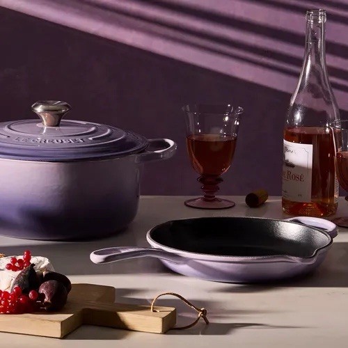 Le Creuset Signature Cast Iron 9” Inch Skillet Fry Pan Provence Bluebell NEW