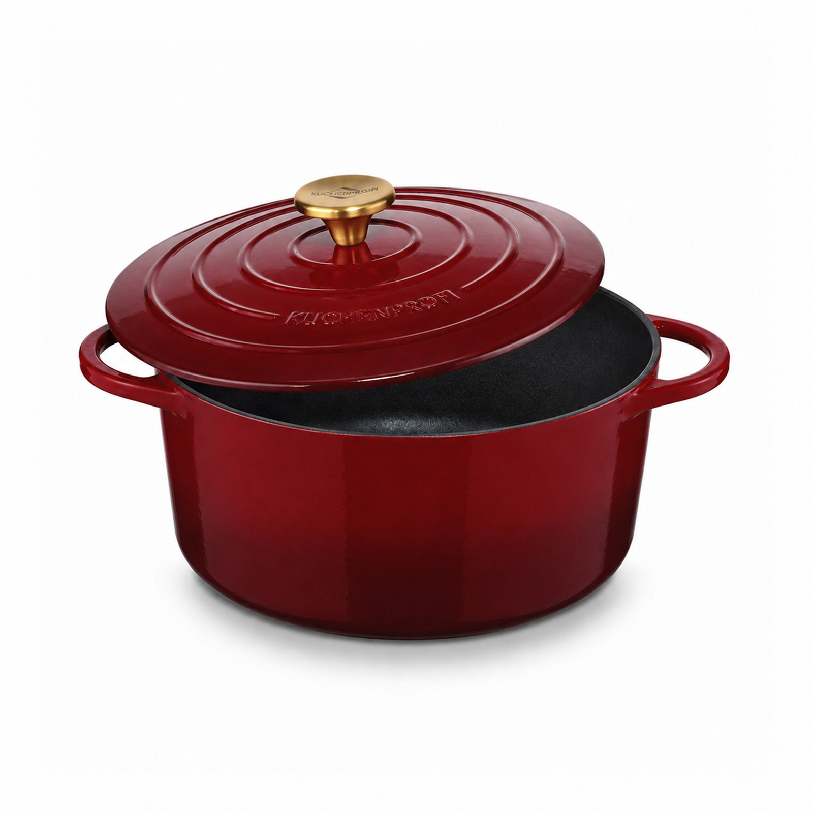 Frieling Küchenprofi Provence Dutch Oven, 4.4 Qt Enameled Cast Iron Pot – 9.5″