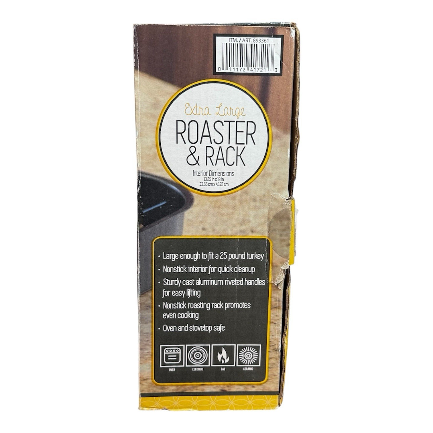 Nordic Ware Extra Large Roaster & Rack 13.25” X 18” In Original Box GUC