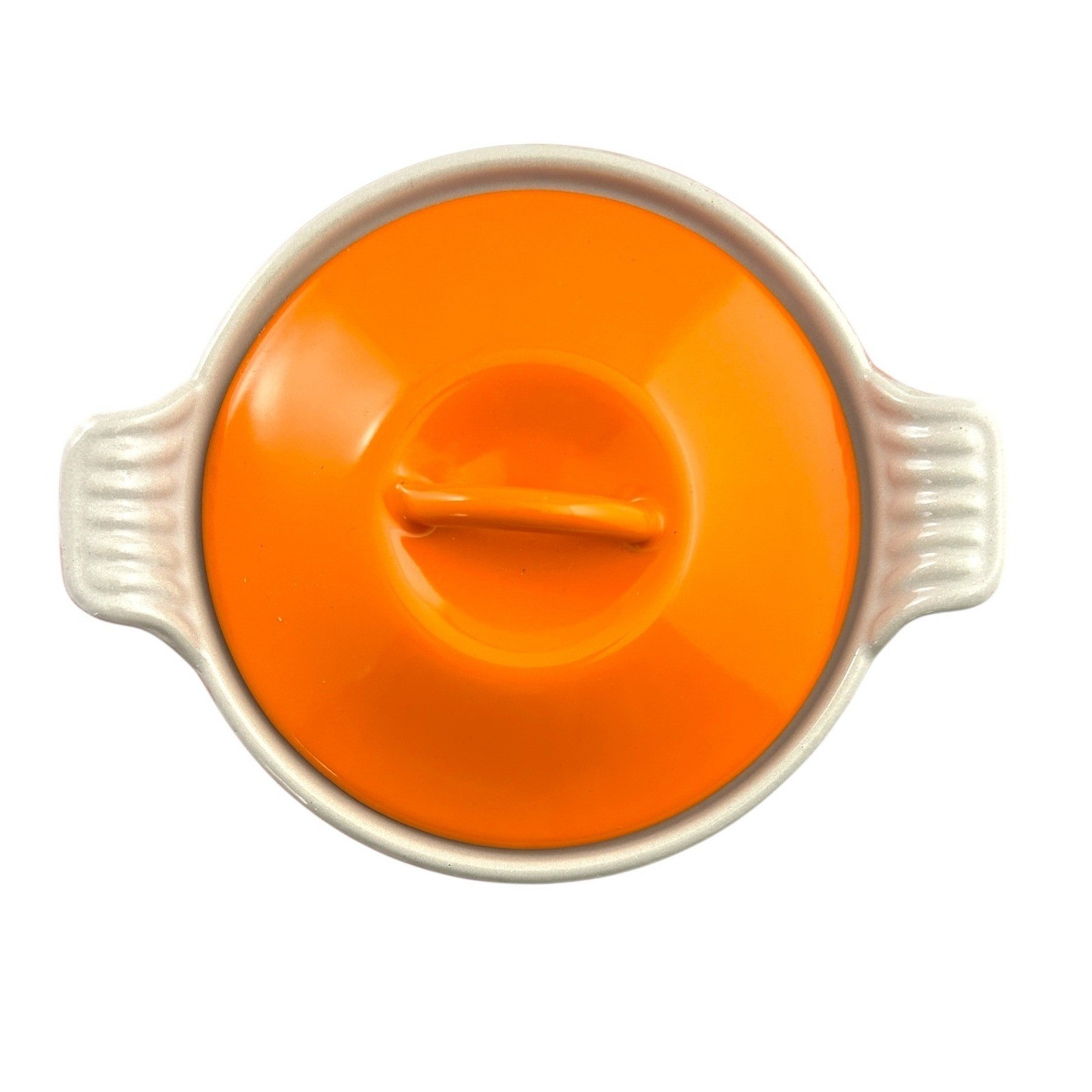 Le Creuset Enameled Cast Iron Mini Round Cocotte #14 Orange Made In France