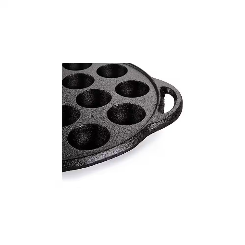 Non-Stick Takoyaki Pan, 1.5 In. Dia Pre-Seasoned Cast Iron Octopus Ball Grill, S
