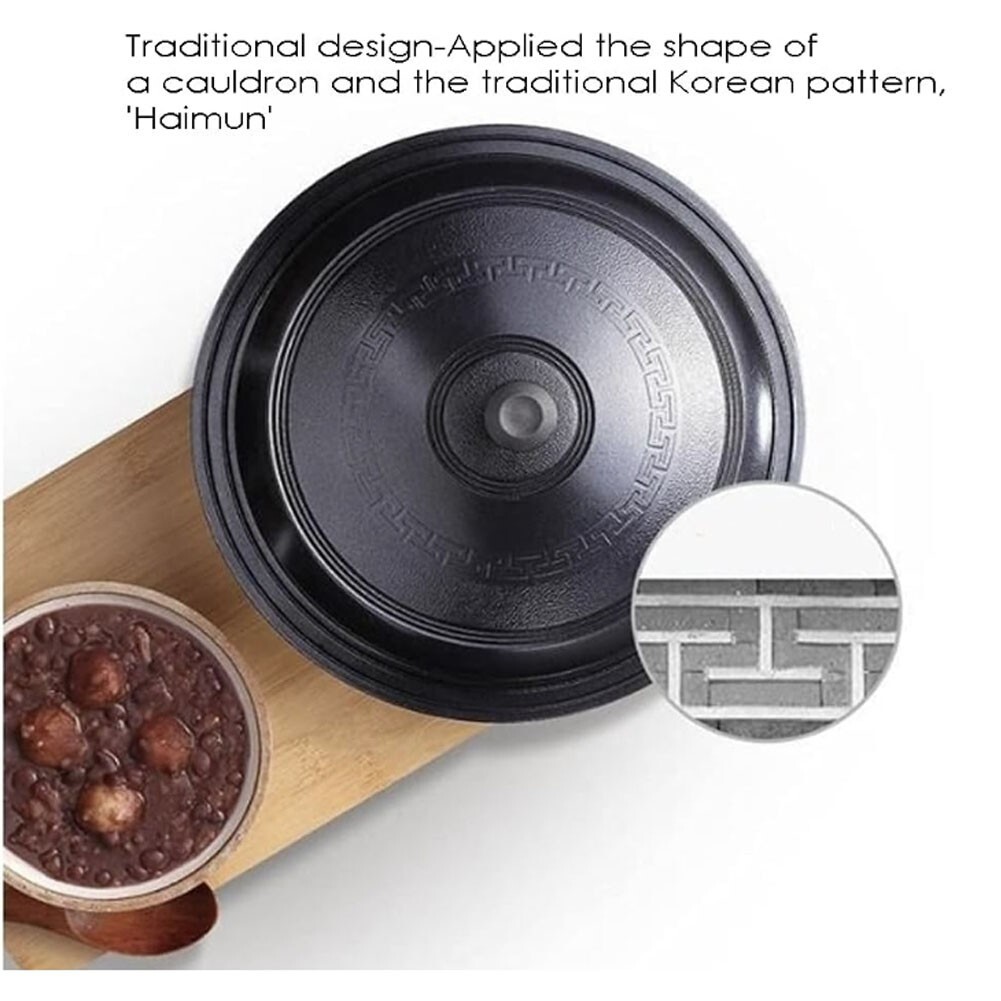 Gamasot IH Induction Titanium Ceramic Aluminum Korean Traditional Pot 9.4 inch