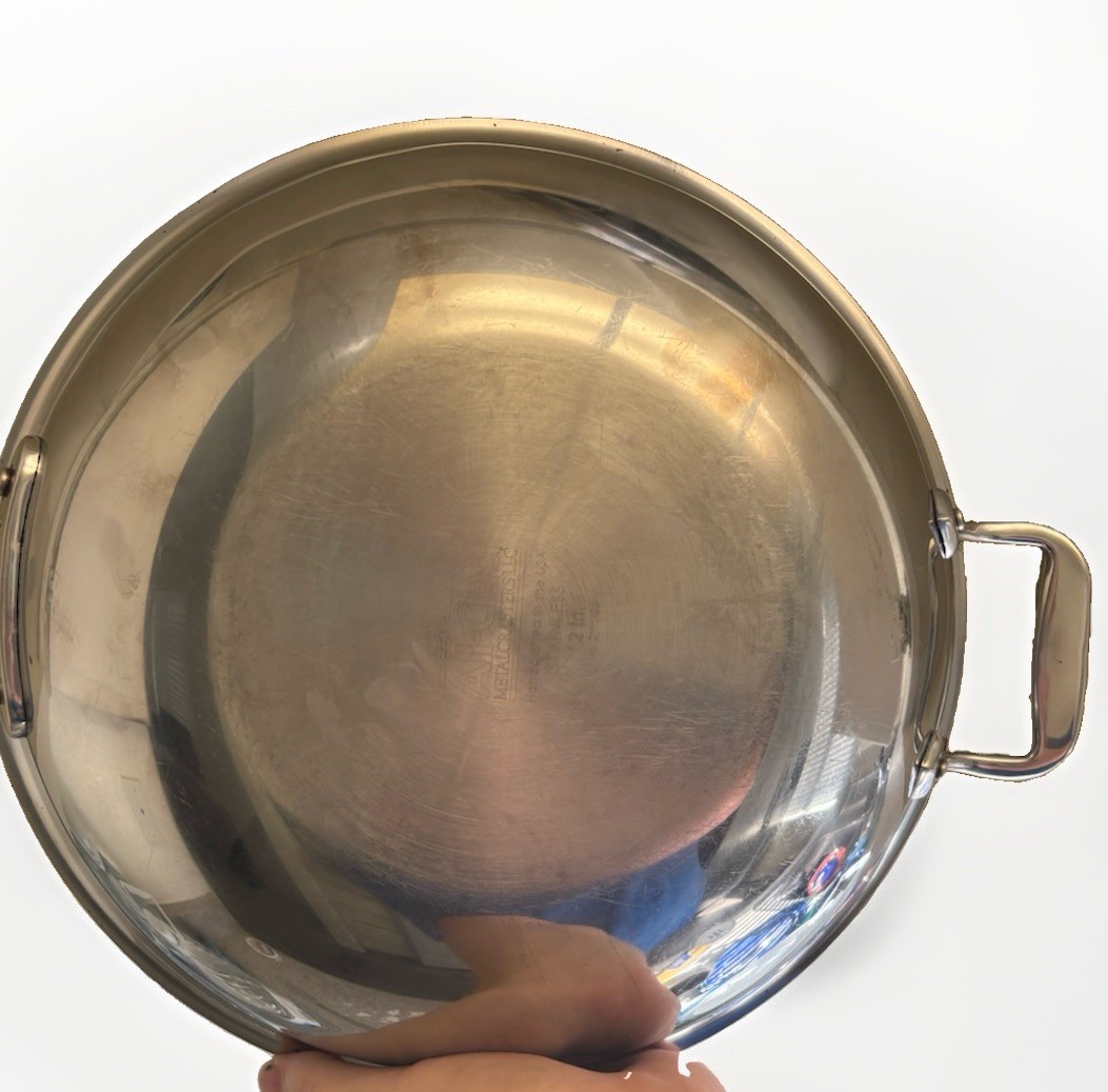 ALL-CLAD 12” Stainless Steel Chef’s Pan Wok W/ Dome Lid Cover