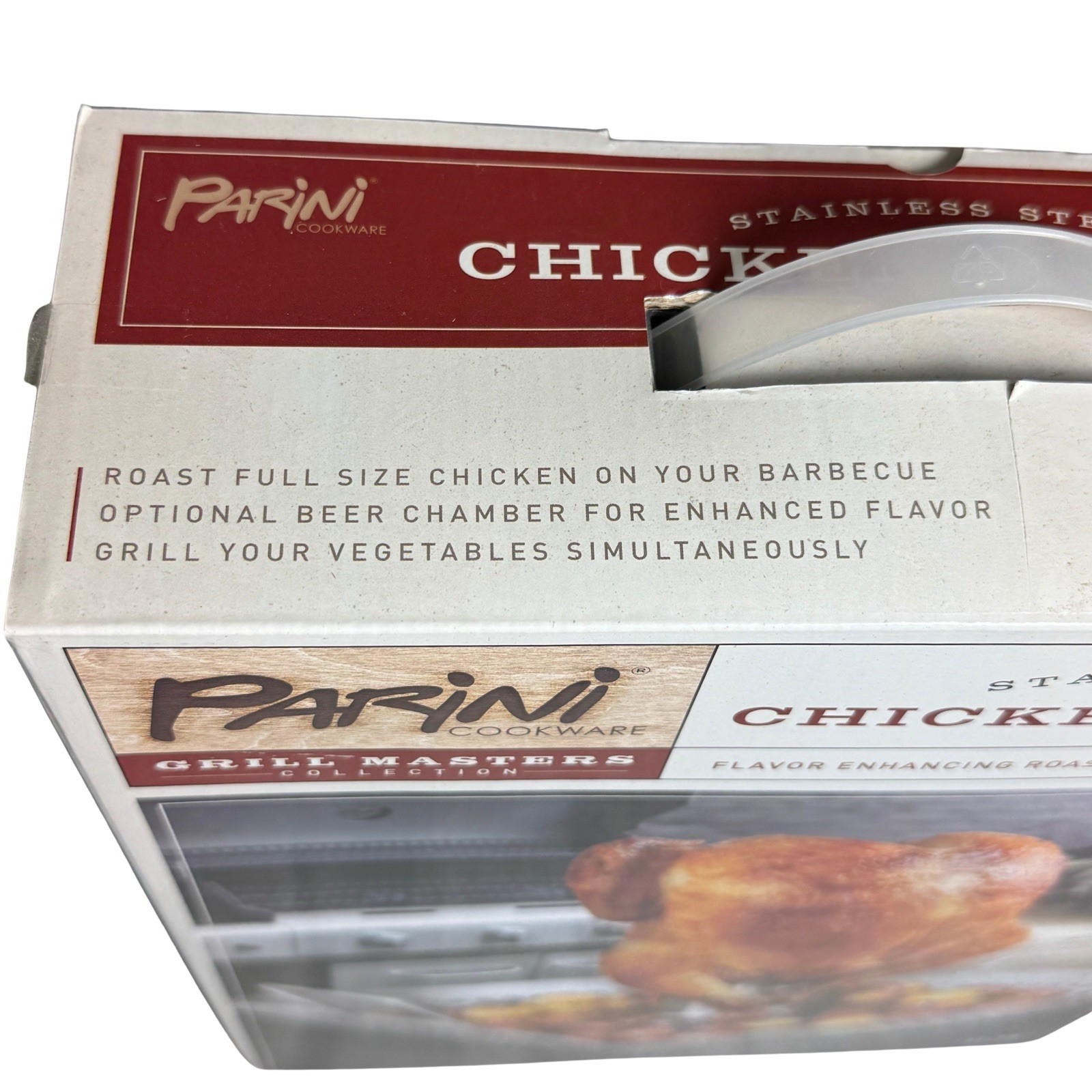 Parini Stainless Steel Beer Can Chicken Roaster Grill Basket 11.75” BBQ Cooker