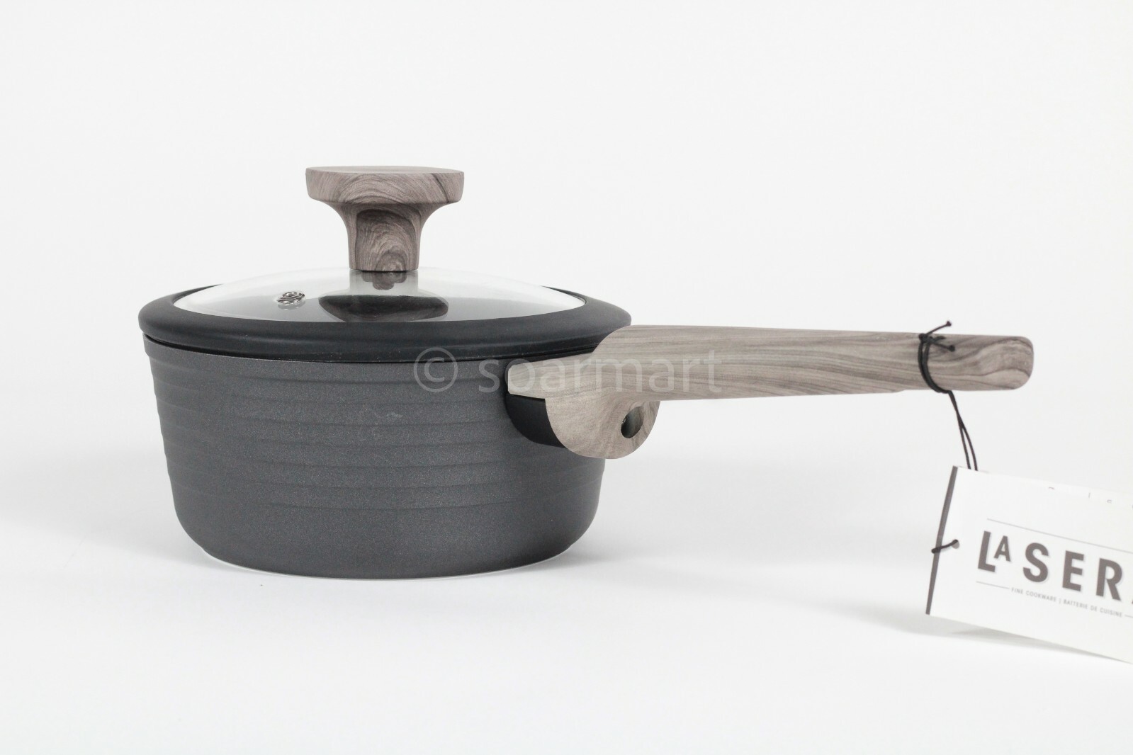 LA Sera Fine Non-Stick Die-cast AluminumCookware Saucepan 1.5qt with Lid New