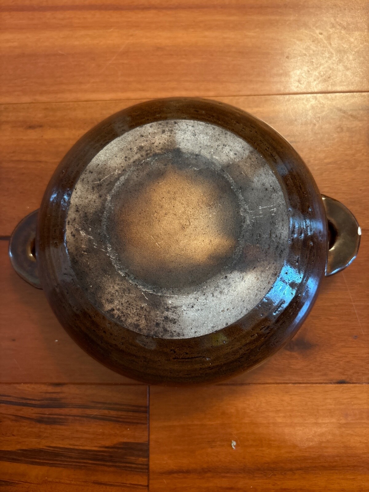 beautiful hand thrown, brown donabe iga mono