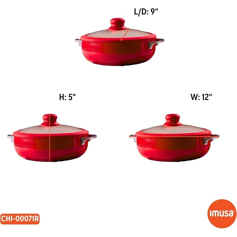 Durable Ceramic Caldero Cooking Pot 3.2qt Even Heat Retention Versatile Tool New