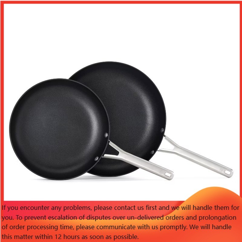 10″ and 12″ Hard-Anodized Aluminum Nonstick Frying Pan Set