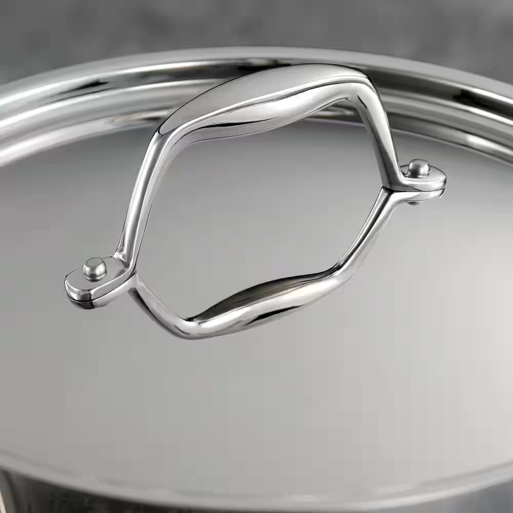 Gourmet Tri-Ply Clad 2 Qt. Stainless Steel Sauce Pan with Lid