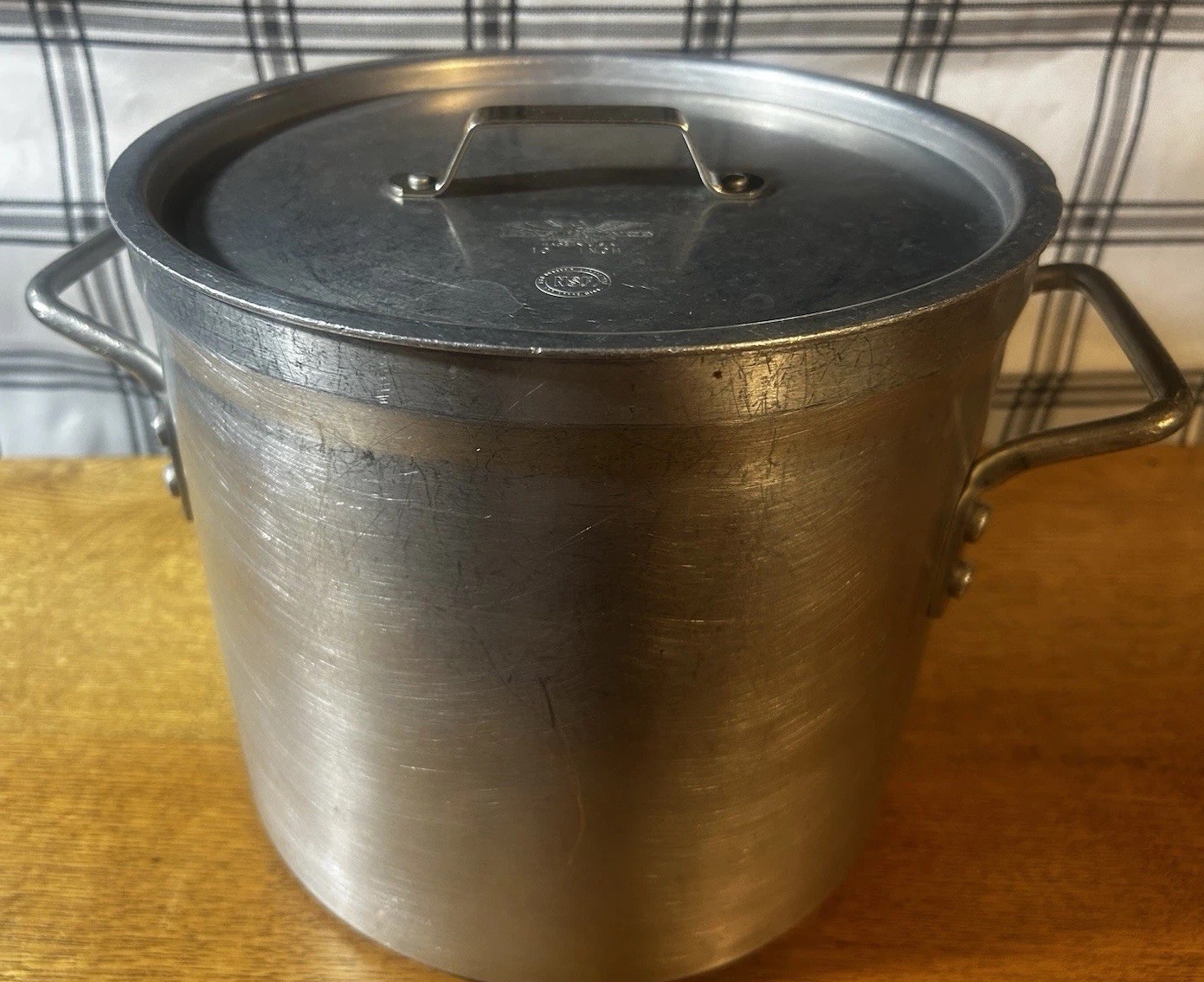 Vintage Eagleware 12 Qt Stock Pot Aluminum EW 12 With Lid