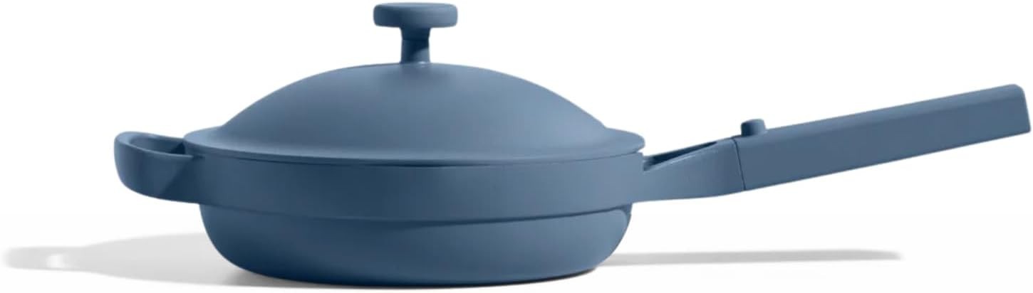 Our Place 8.5″ Ceramic Nonstick Mini Always Pan Blue Salt 1.2 QT
