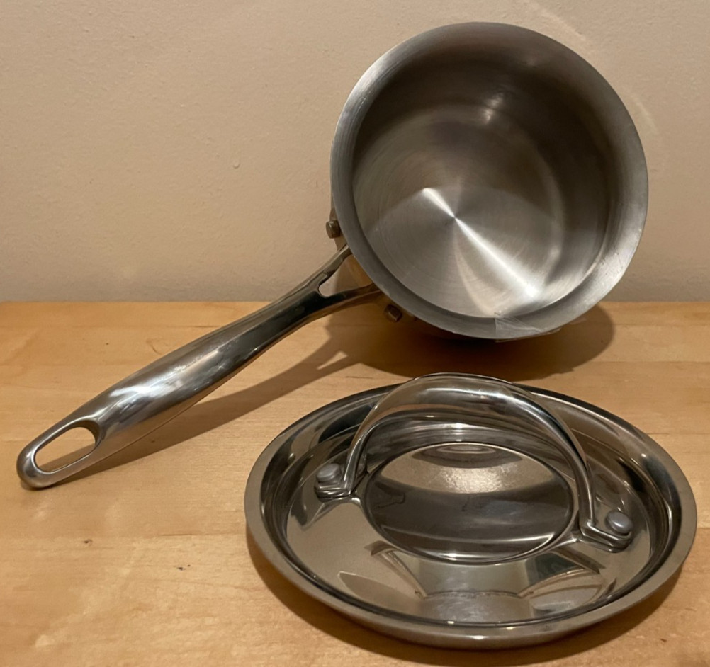 Kirkland Signature 1.5-Qt Saucepan Professional Quality Grade NSF Copper