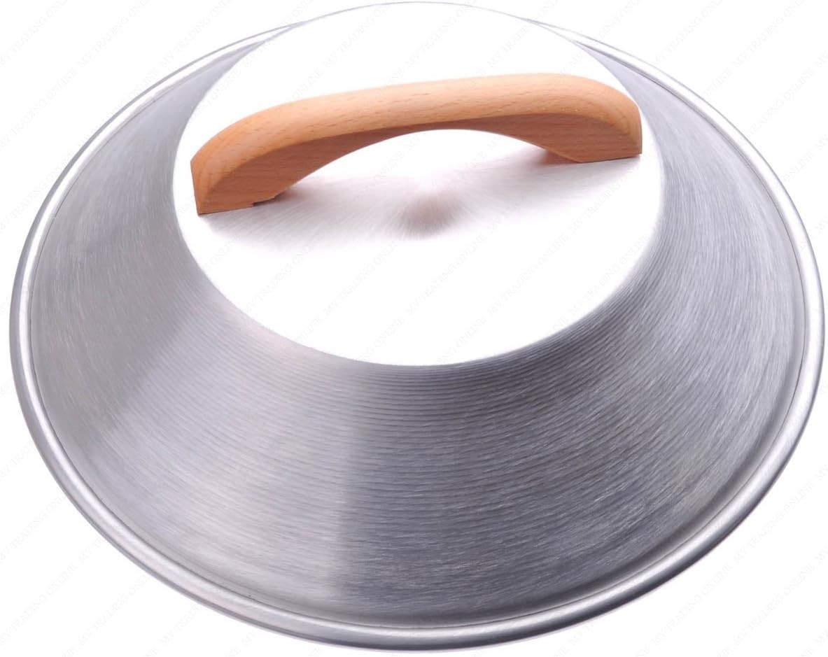 Aluminum Flat Wok Lid Cover, , 18 Gauge, USA Made