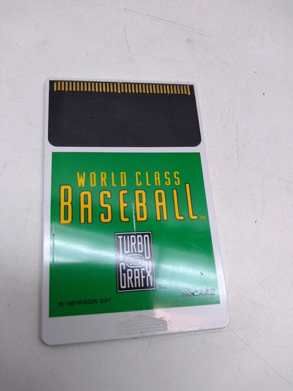 Turbo Grafx 16 World Class Baseball HuCard 1989 Hudson Soft