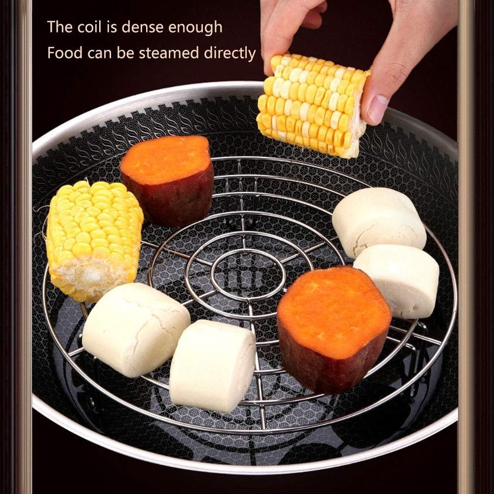 Steam Rack Heavy Duty Steaming Rack Stand Stainless Steel Round Steamer Cooling