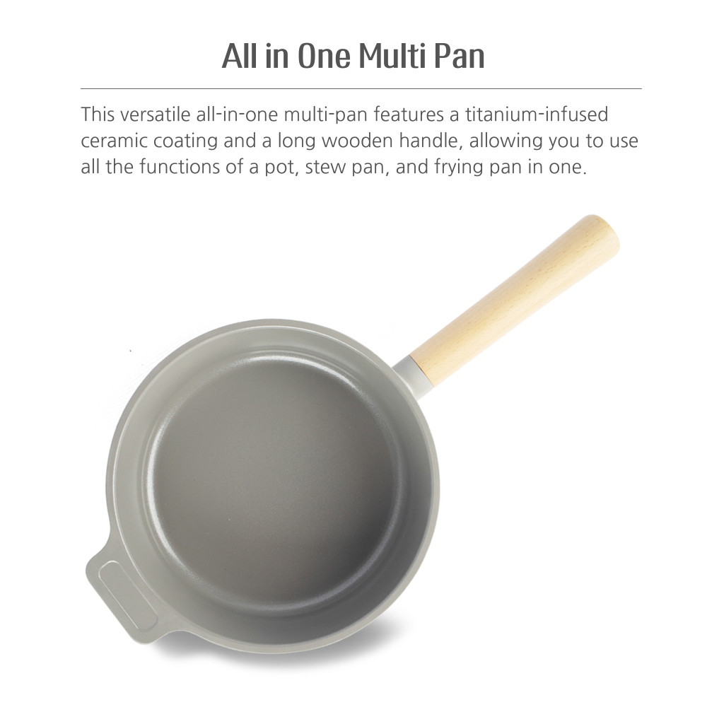 KOR Estina All in One 20cm Multi Pan Pot Skillet Ceramic Nonstick IH Induction