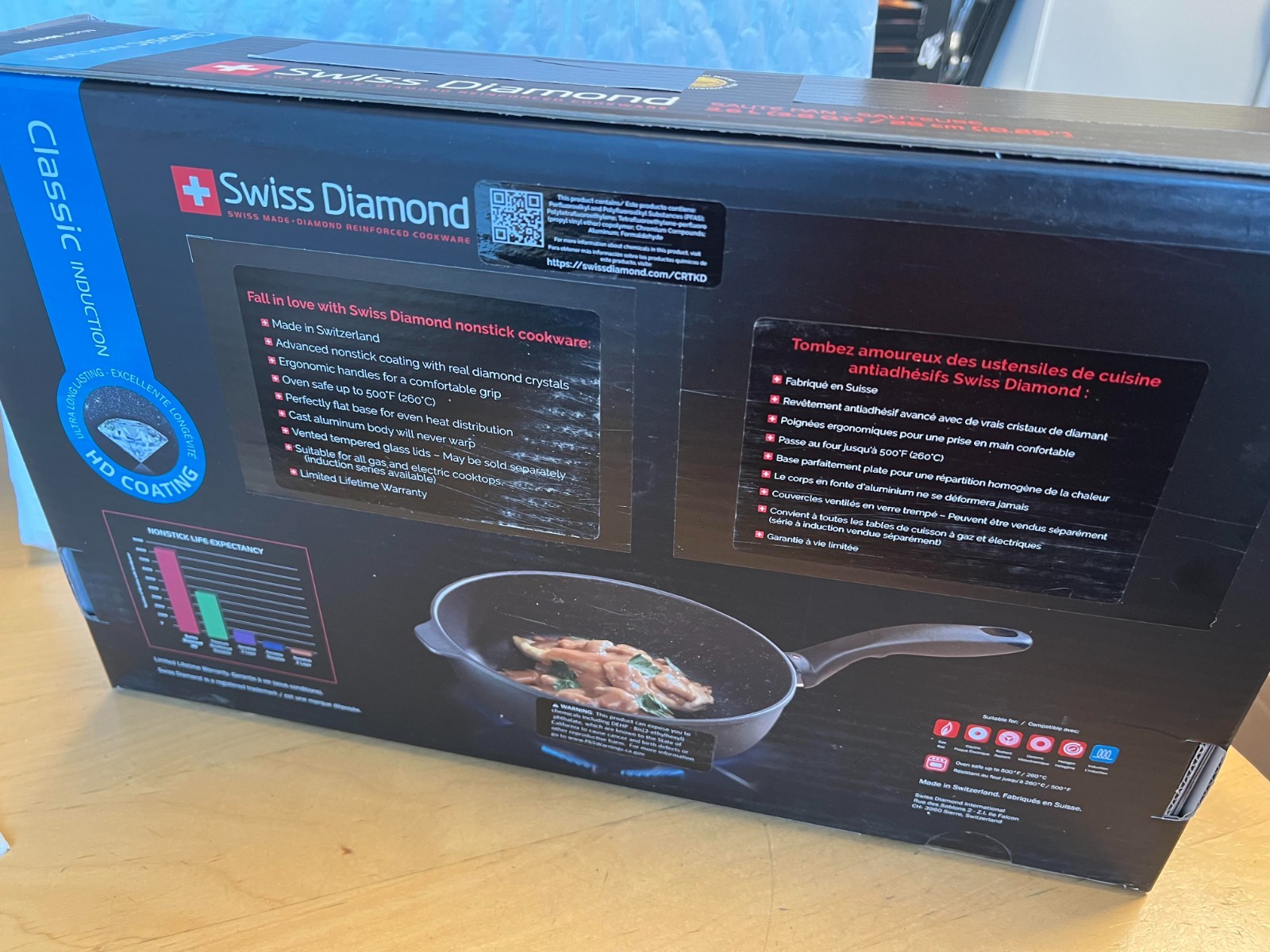 Swiss Diamond – 10.25″ Induction Sauté Pan 6726i in retail box