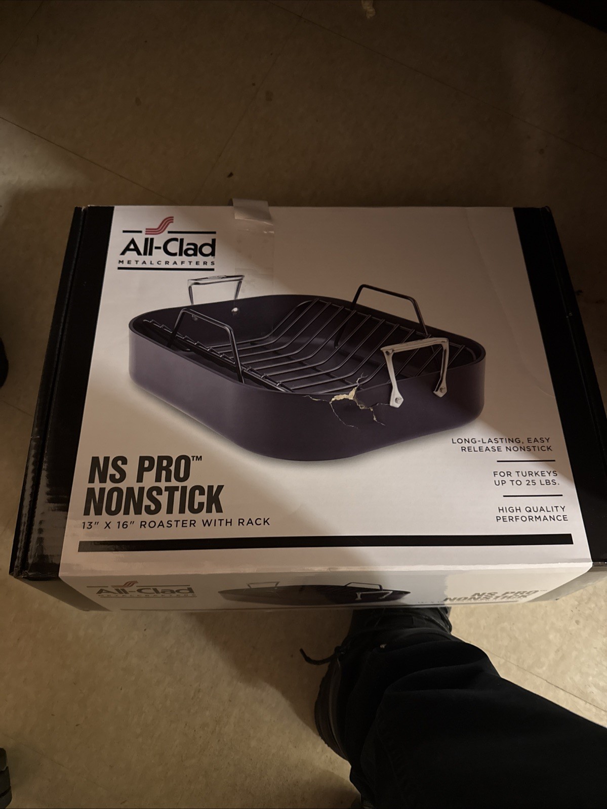 All Clad Nonstick 13 X 16 In Roaster With Rack