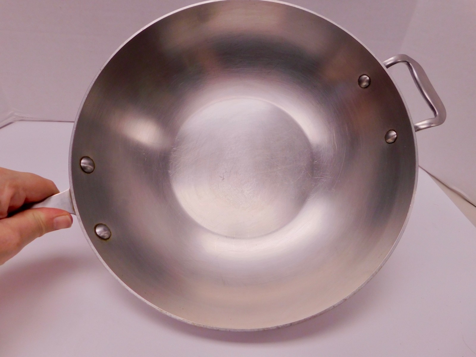 All Clad Stainless Steel Wok Stir Fry Pan 12″ Diameter Single Handle