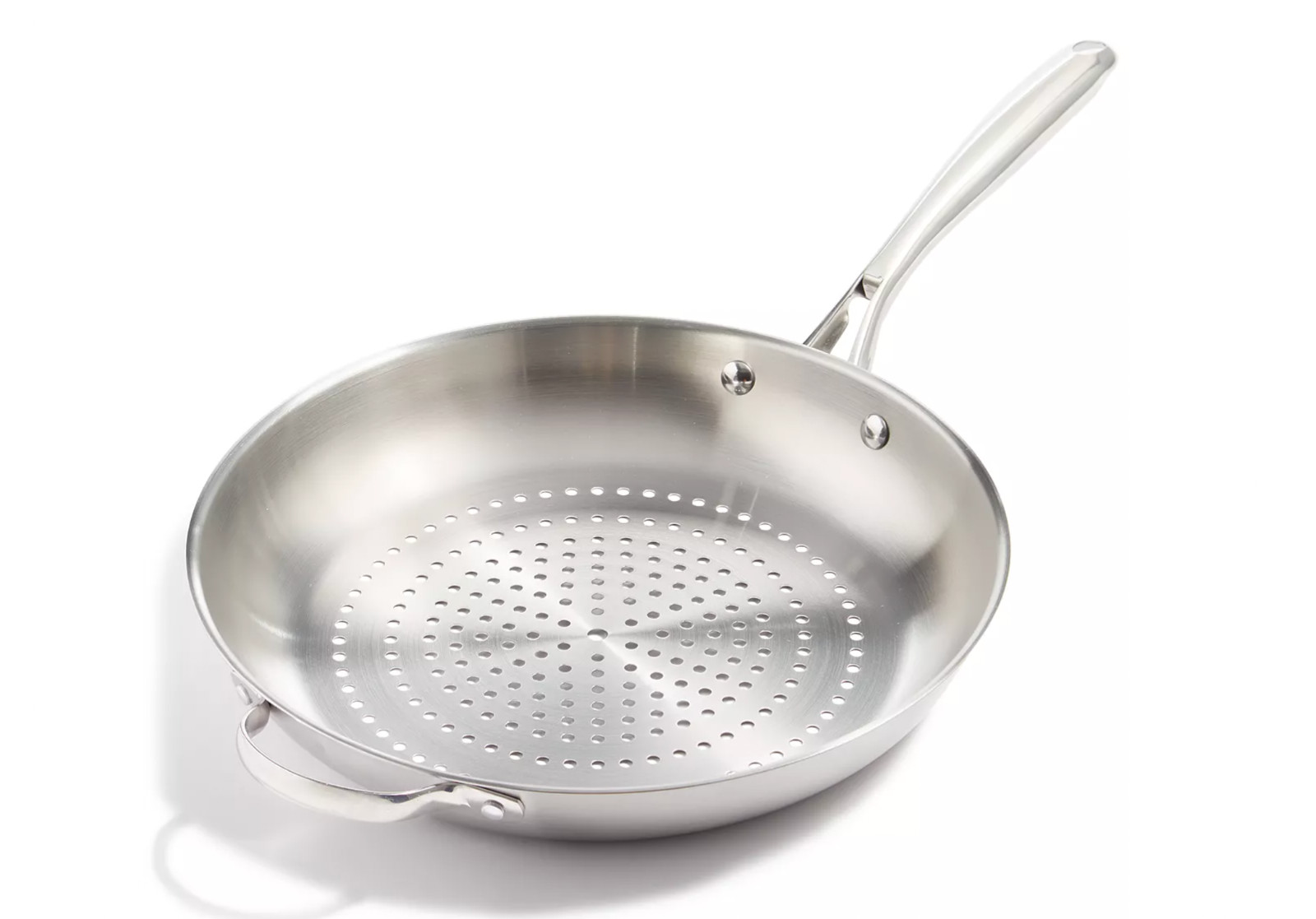 MARTHA STEWART BBQ STAINLESS STEEL OUTDOOR GRILL PERFORATED FRYING PAN 11.8″ NEW