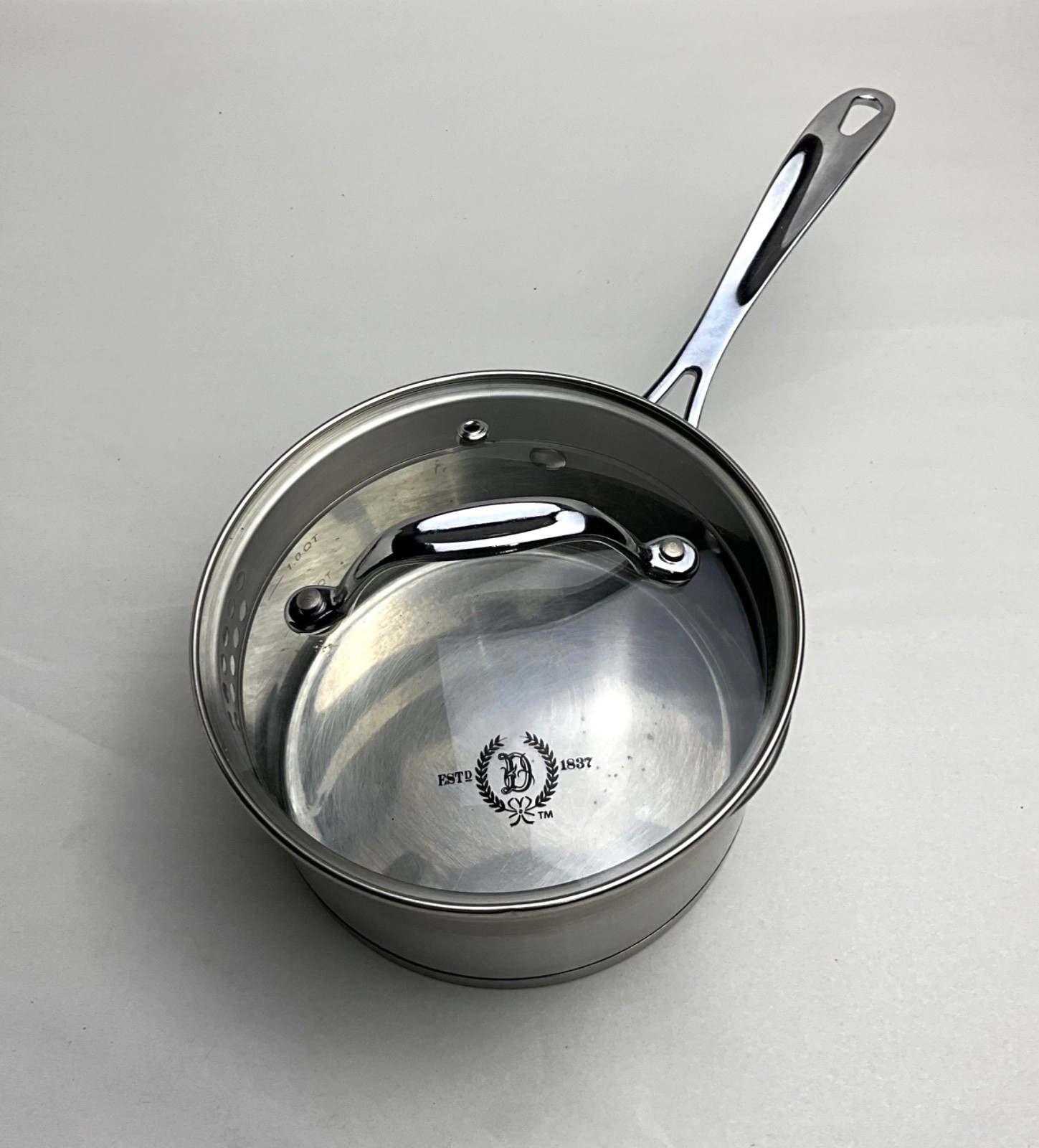 DELMONICO’S STAINLESS STEEL 1.75QT-1.7L POT W/LID