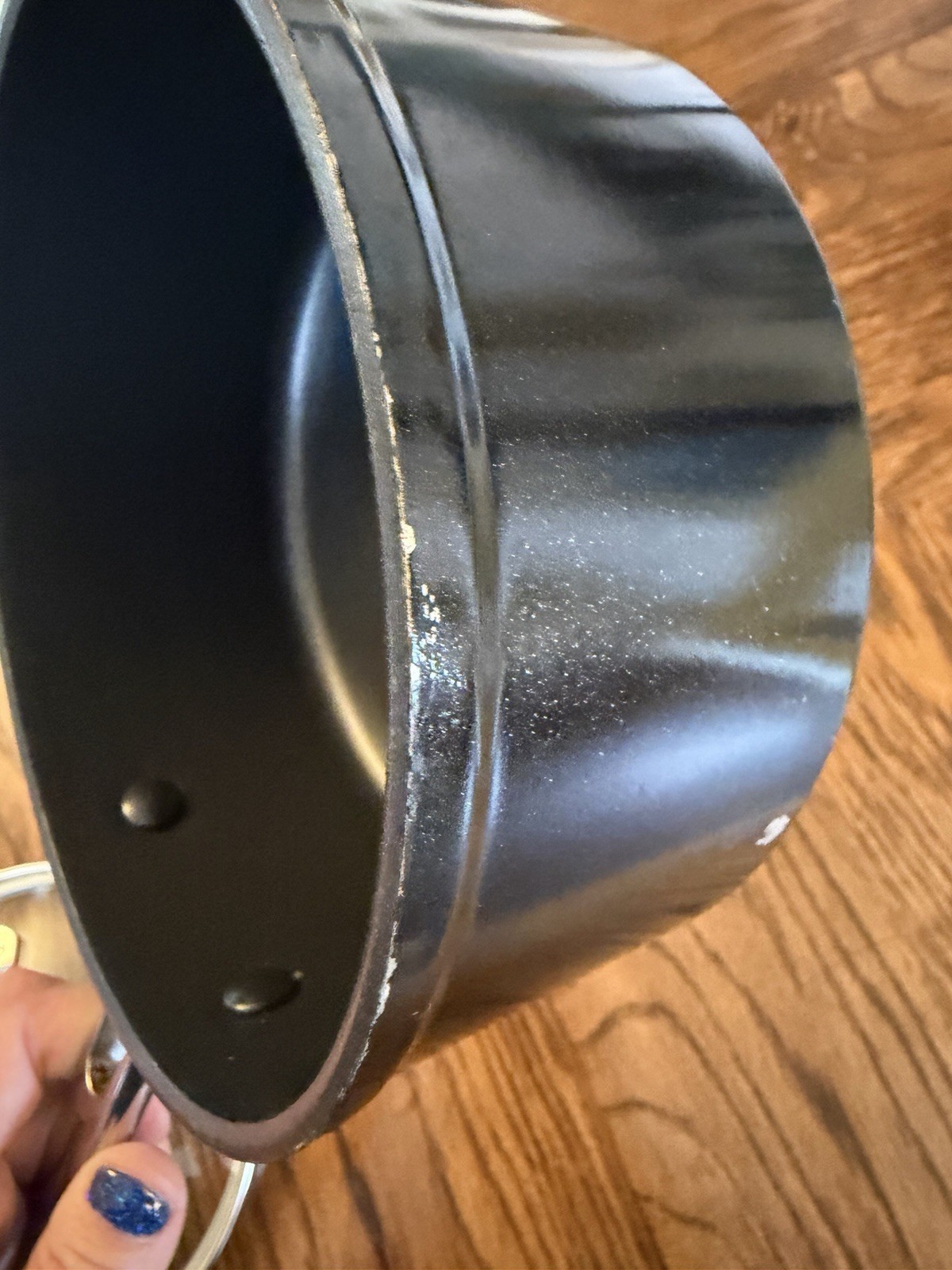 KitchenAid Hard Anodized Saucepan With Lid 1.5 qt Black Induction WQ815
