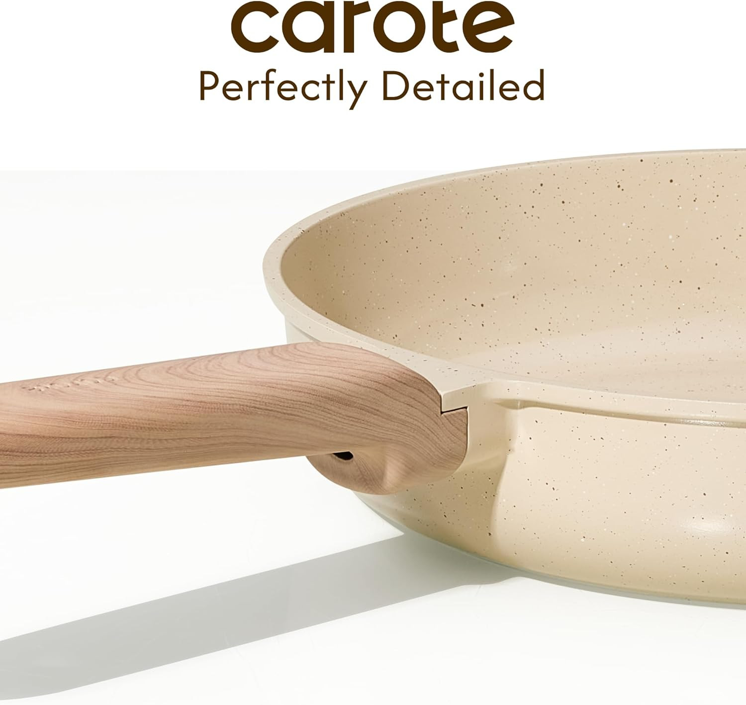 10″ Frying Pan Set, Ceramic Frying Pan, Non-Toxic PTFE & PFOA Free Fry Pan & Ome