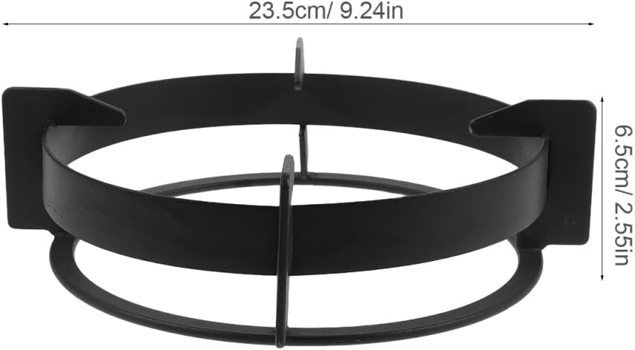 Heavy Duty Gas Stove Wok Ring 9.25 Inch Non-Slip Round Bottom Pan