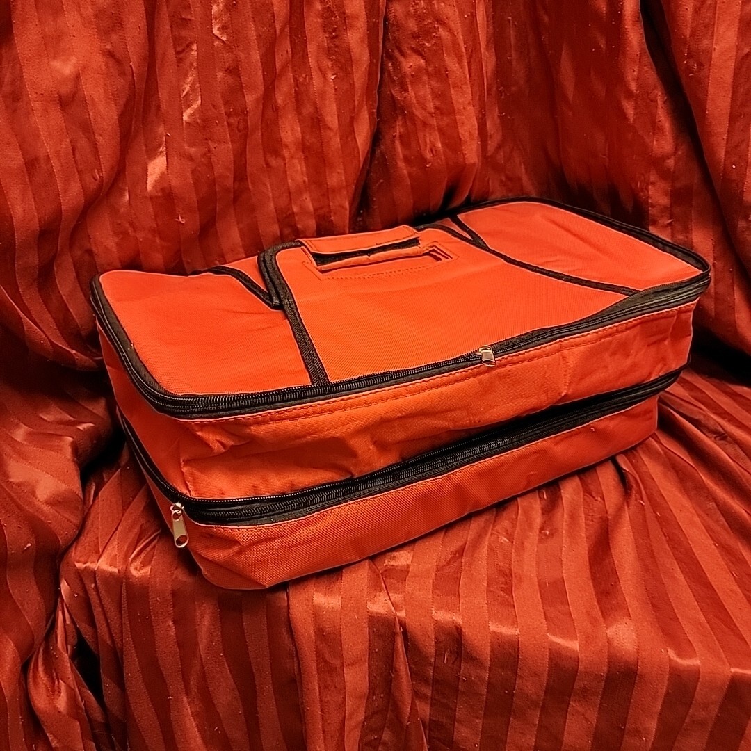 CORNINGWARE ANYWARE French White 9″ X 13″ Dish Lid Insulated Carry Bag RED LOT