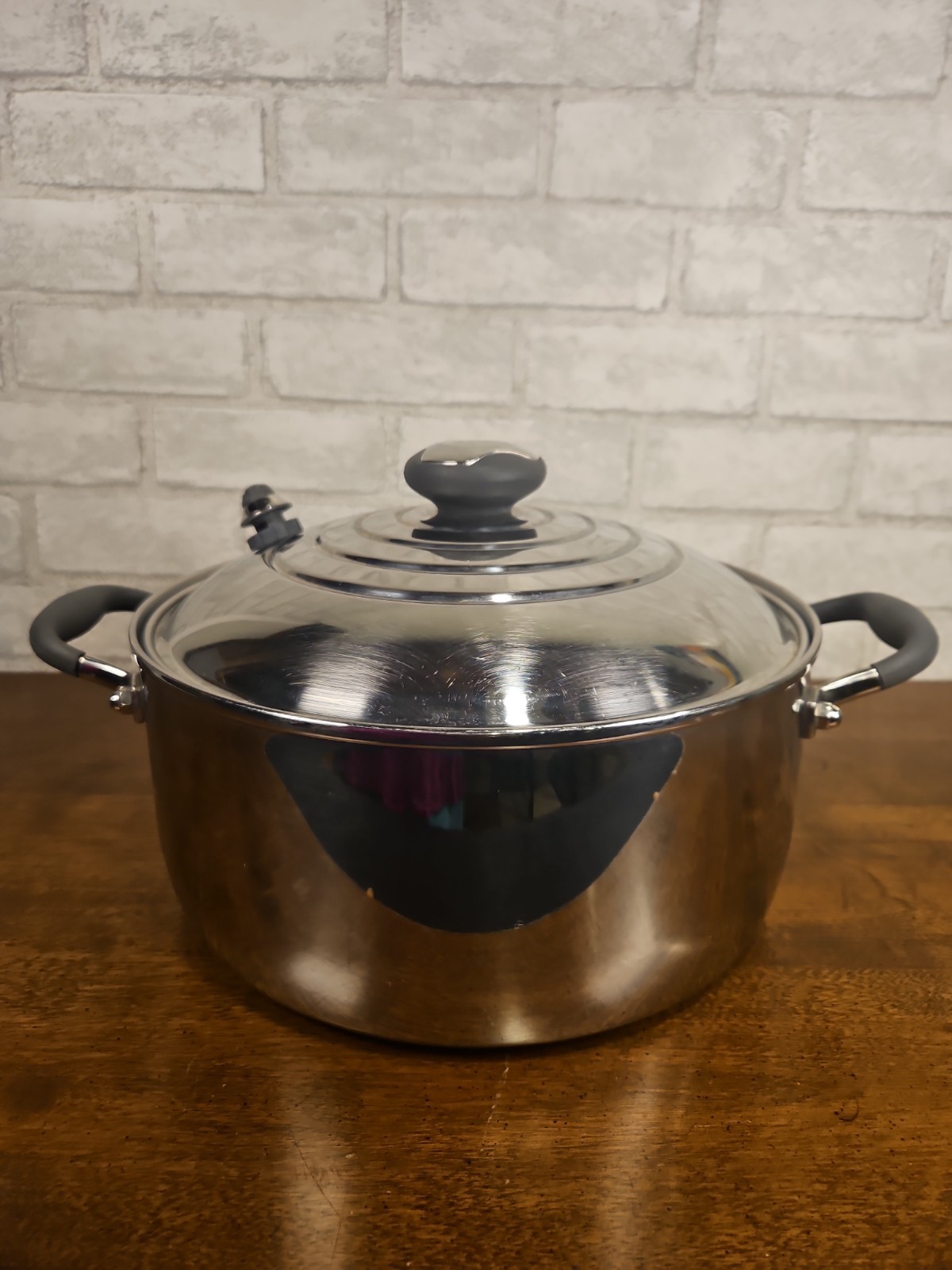 Royal Prestige 6Qt Stockpot T-304 With Lid Surgical Steel Made In Italy 10.5”