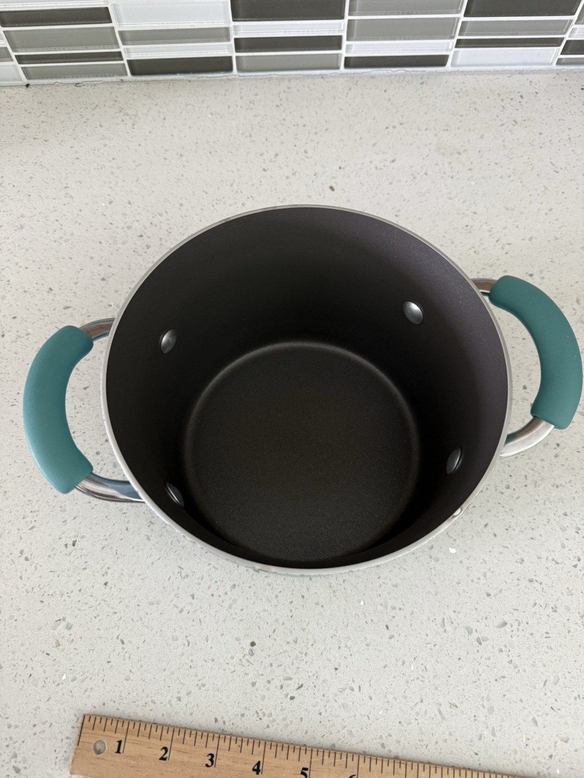Rachael Ray Blue Classic Brights 3 Qt Hard Enamel Nonstick Steamer Set NEW