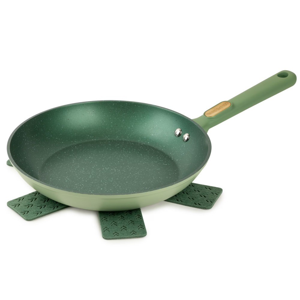 Non-Stick Granite Frying Pan 10 Inch Skillet Green Eco-Friendly Healthy Cooking