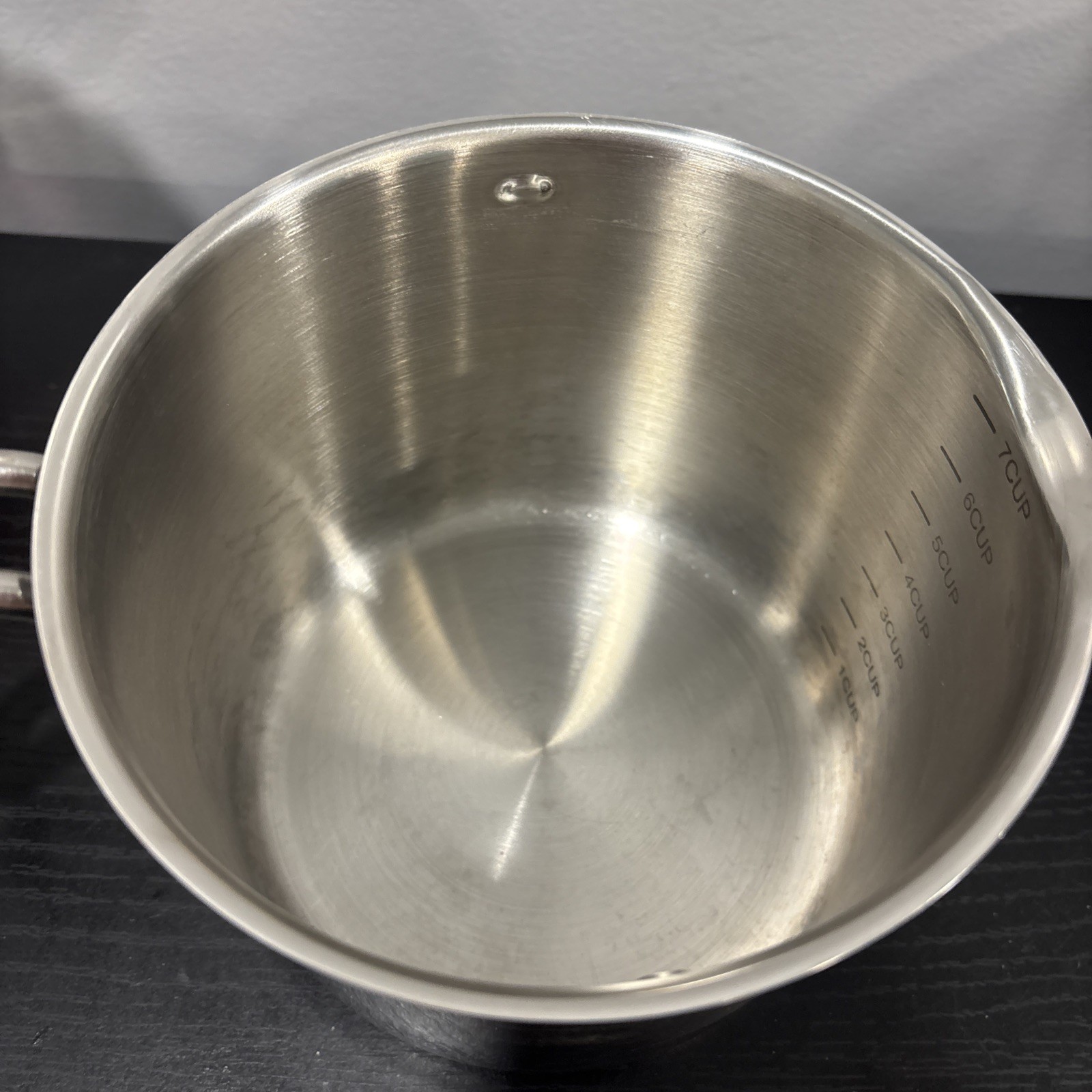 Kuhn Rikon Burner Pot 7 Cup 18/10 Stainless Straining Glass Lid green 2012