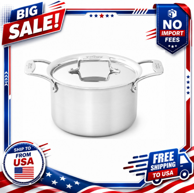 All-Clad D5 Stainless-Steel Soup Pot, 4-Qt
