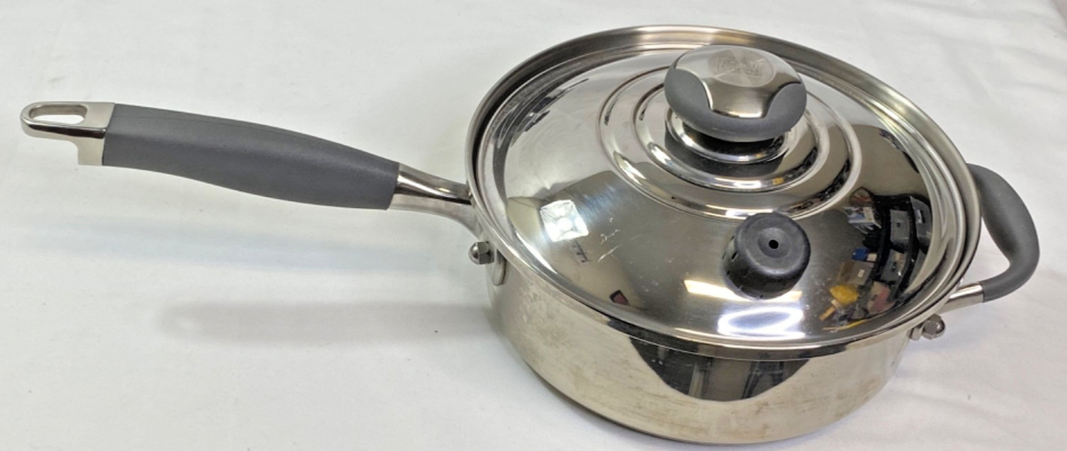 Kitchen Charm T304 Surgical Stainless 6 Piece Set-4 qt Dutch Oven /8″ Pan/2 QT.