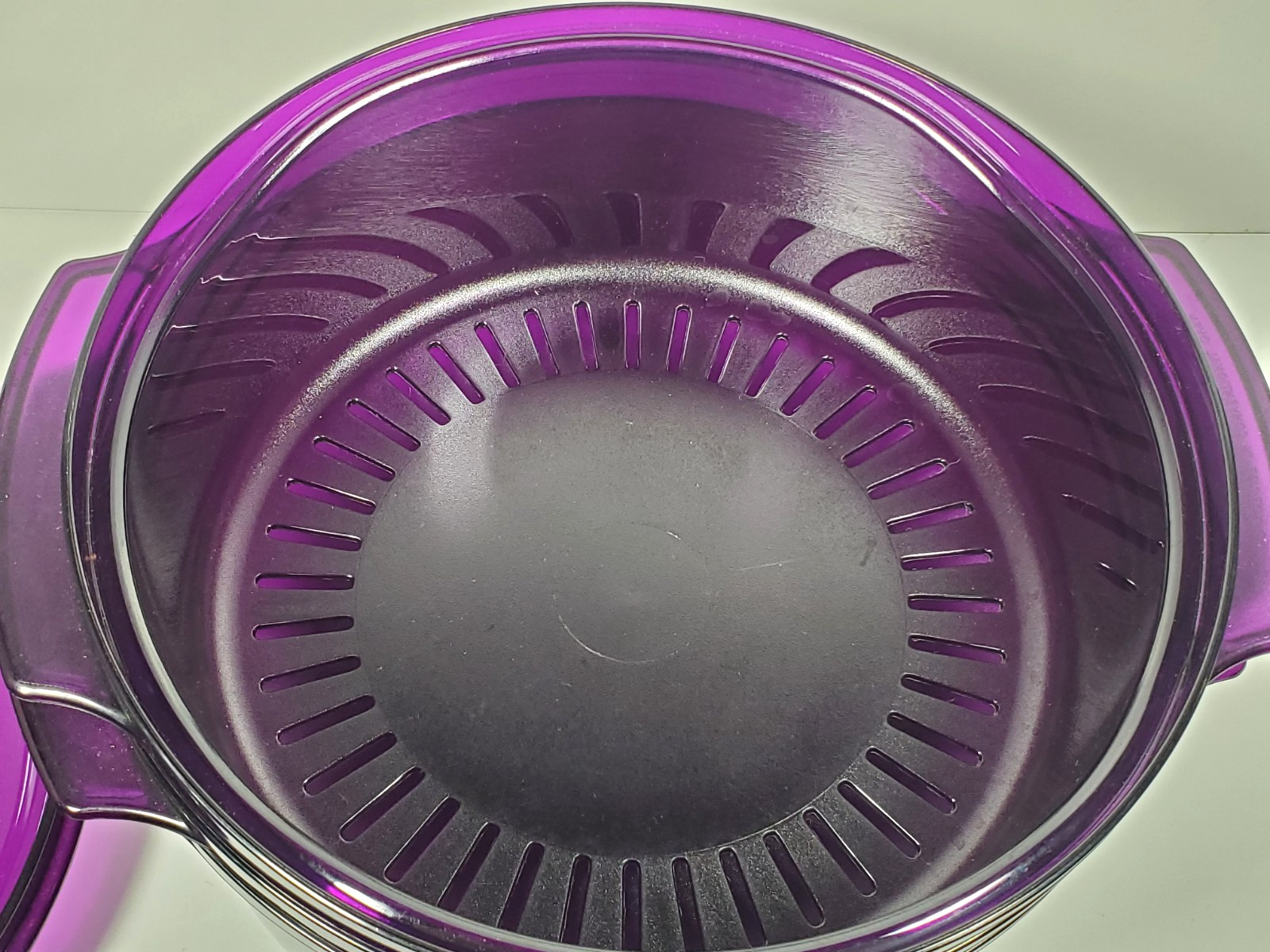 TUPPERWARE Purple Microwave Cooker Steamer 5 Pc Set