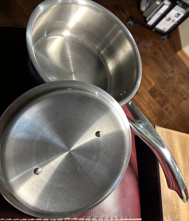 JA Henckels International 2 Qt 1.9L Stainless Steel Saute Pan & Lid