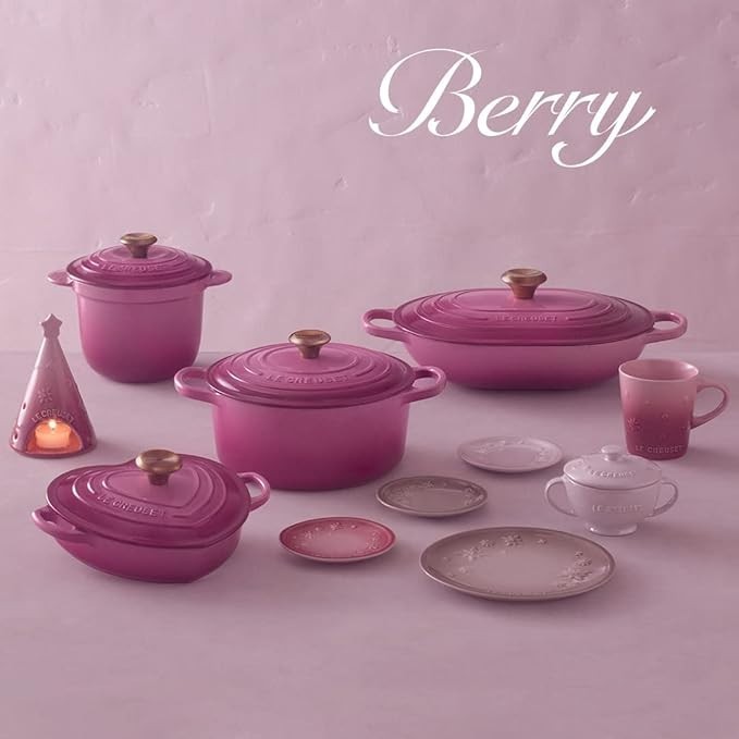 Le Creuset Cocotte Every 18 Rice Pot 18cm 2L Cast Iron Berry Pink From Japan New