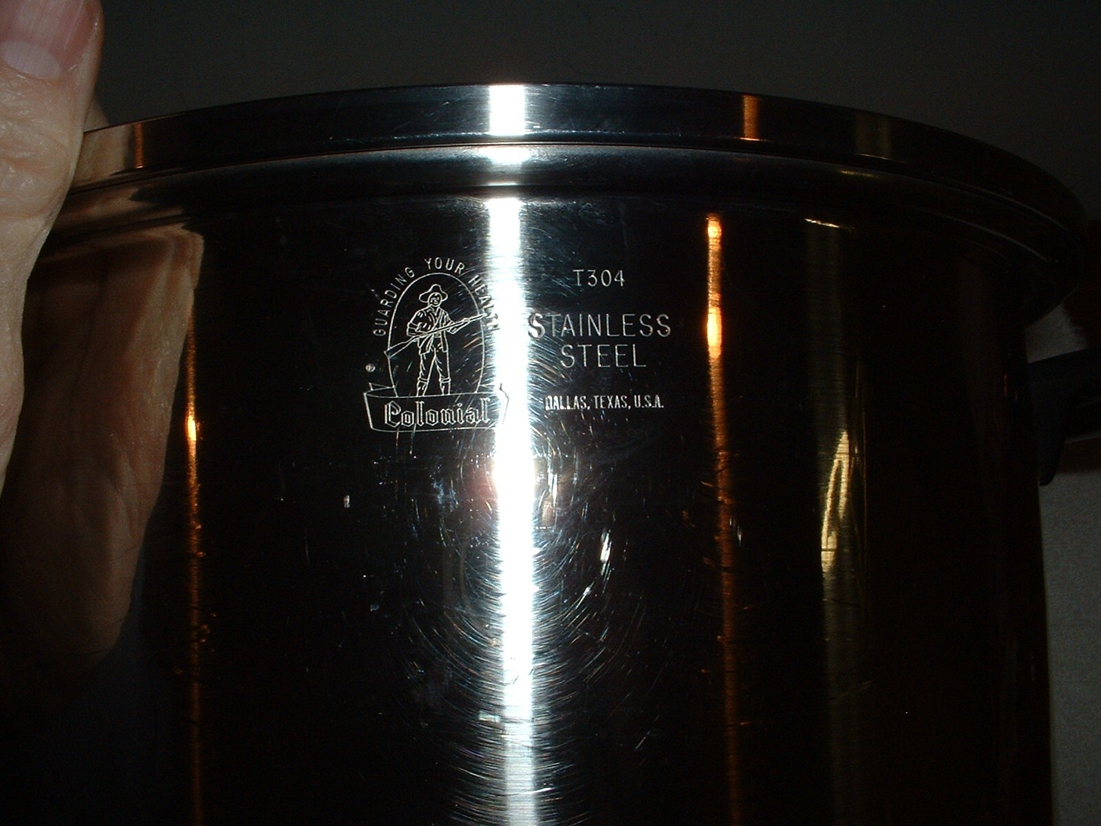 Colonial Ware 3 Qt Stainless Steel Saucepan w/ Steamer & Insert