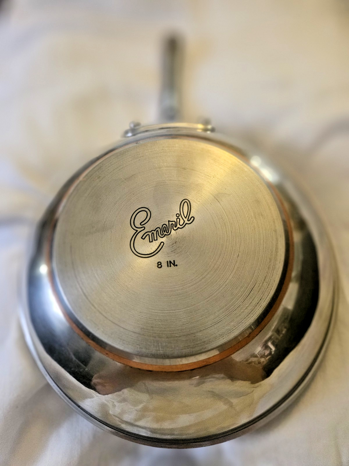 REDUCED! Emeril All Clad Copper Core Fry Saute Pan Skillet Stainless Steel 8 in