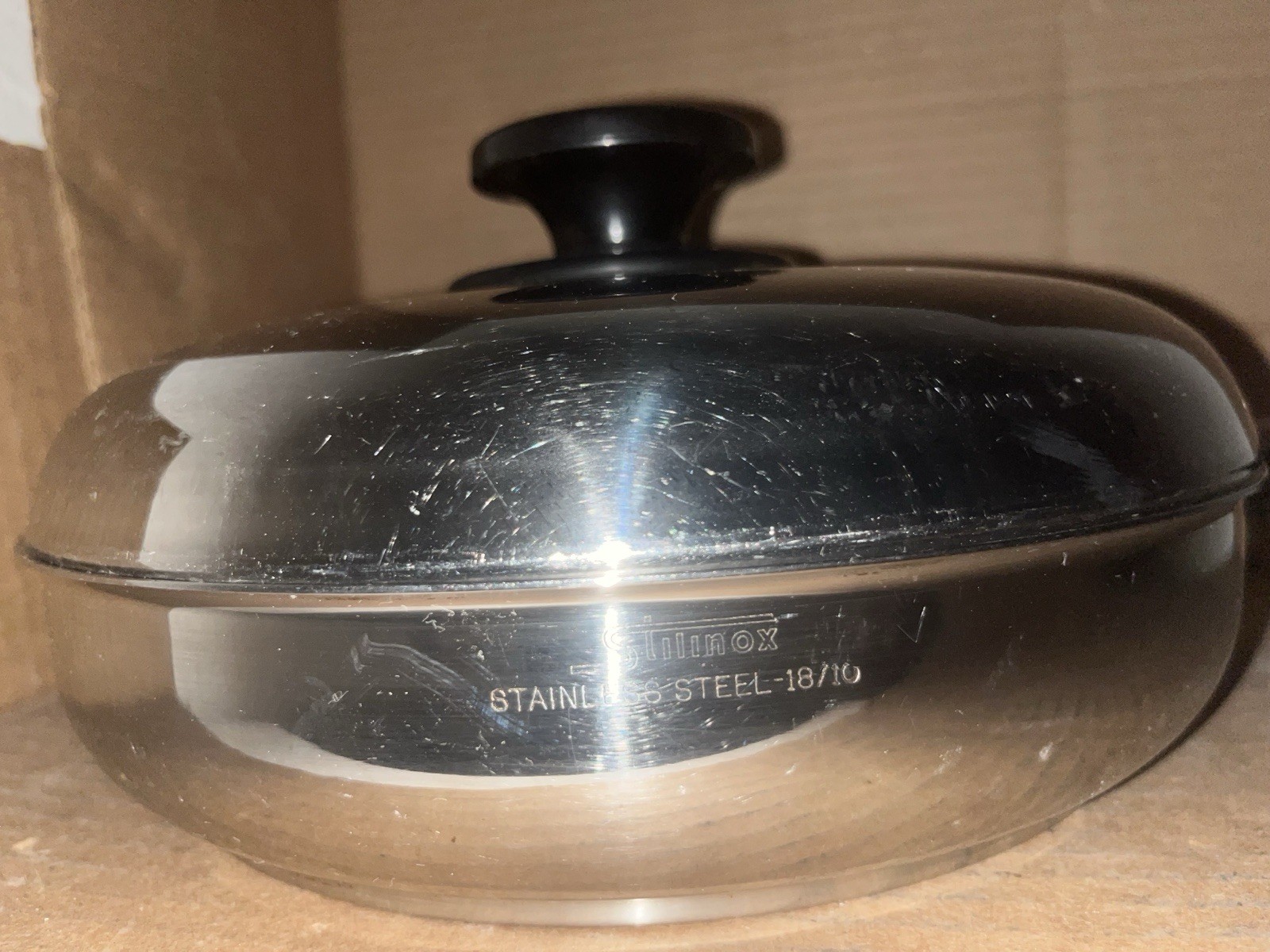 Stilinox Zani 9-3/4” inch Fry Pan Stainless Steel 18-10 Made In Italy