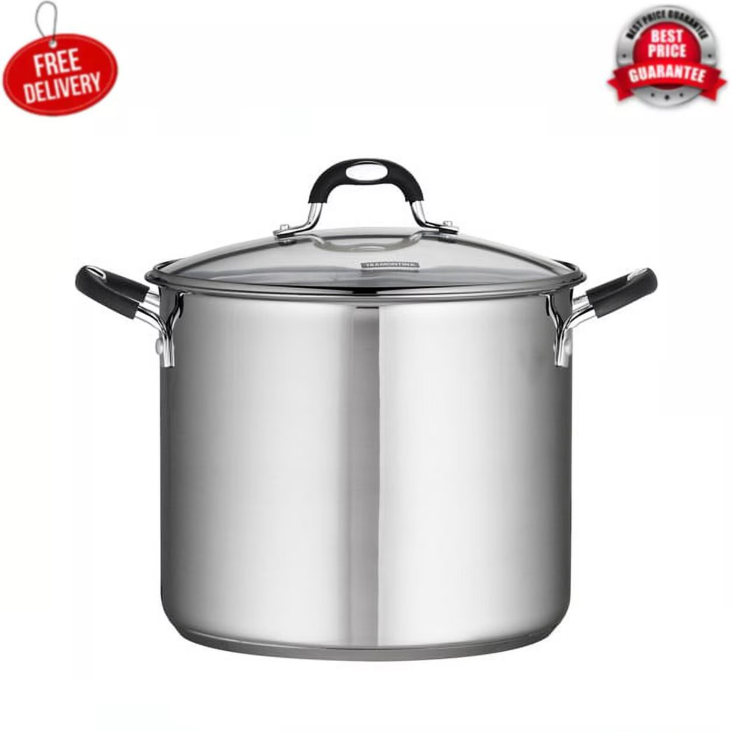 Tramontina Stainless Steel 12 Quart Covered Stock Pot