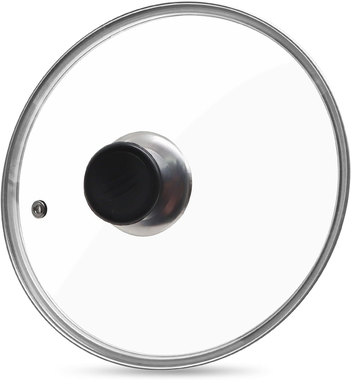 Glass Lid for Frying Pan Tempered Glass Pot Lid with Stainless (8 Inch)