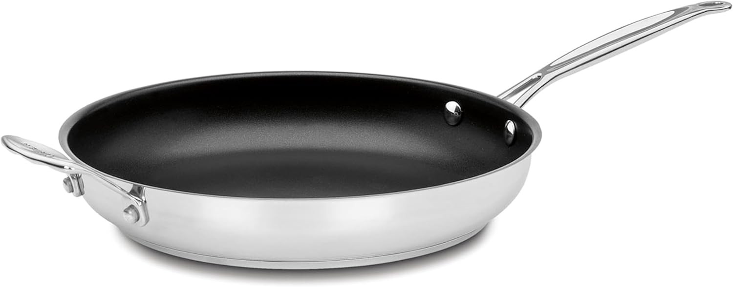 722-30HNS Chef’s Classic Stainless Nonstick 12-Inch Open Skillet Helper Handle