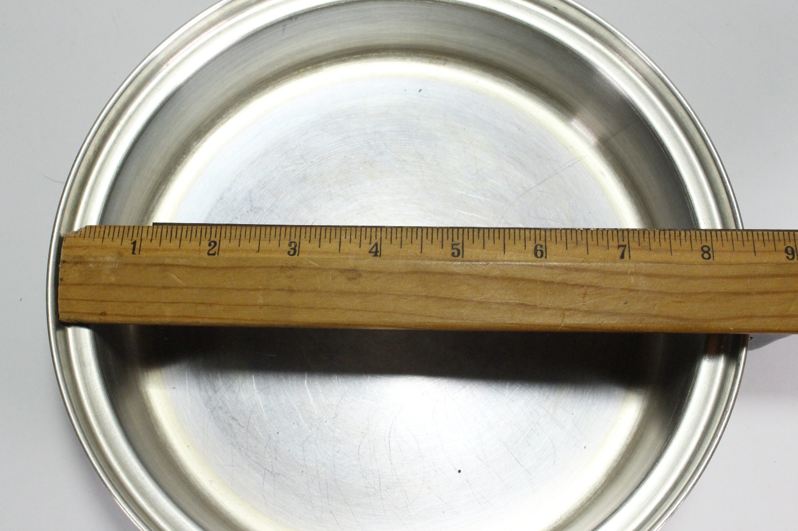 Chef’s Ware Townecraft 8″ Skillet Frying Pan Multi-Core T-304 Stainless USA Vtg