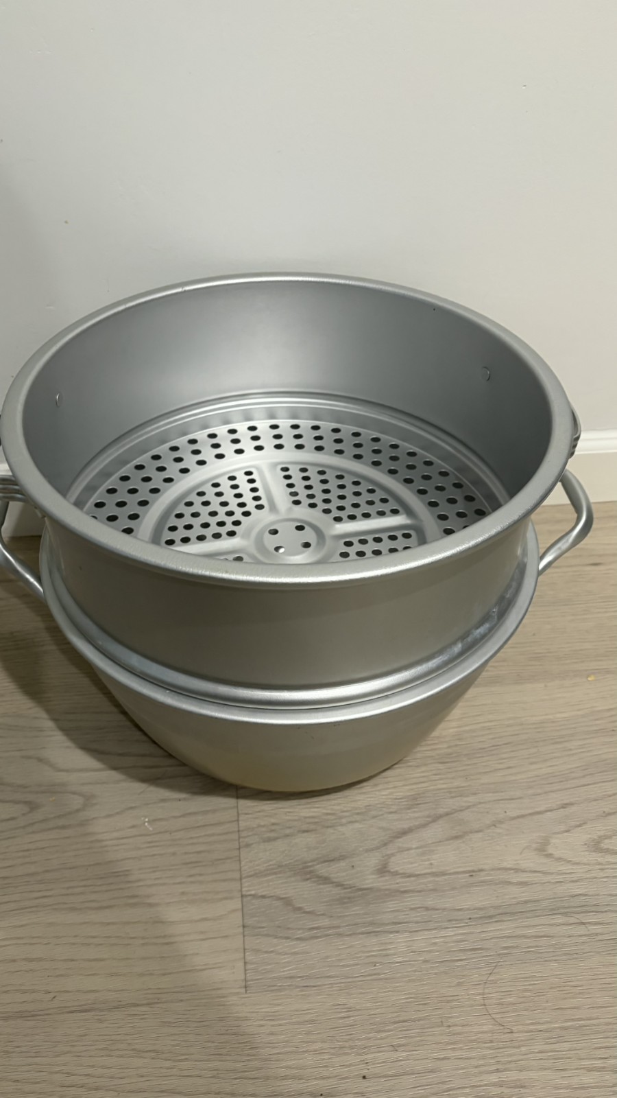 14-inch Aluminum Steamer Set Three-Tiered (Commercial Sized)