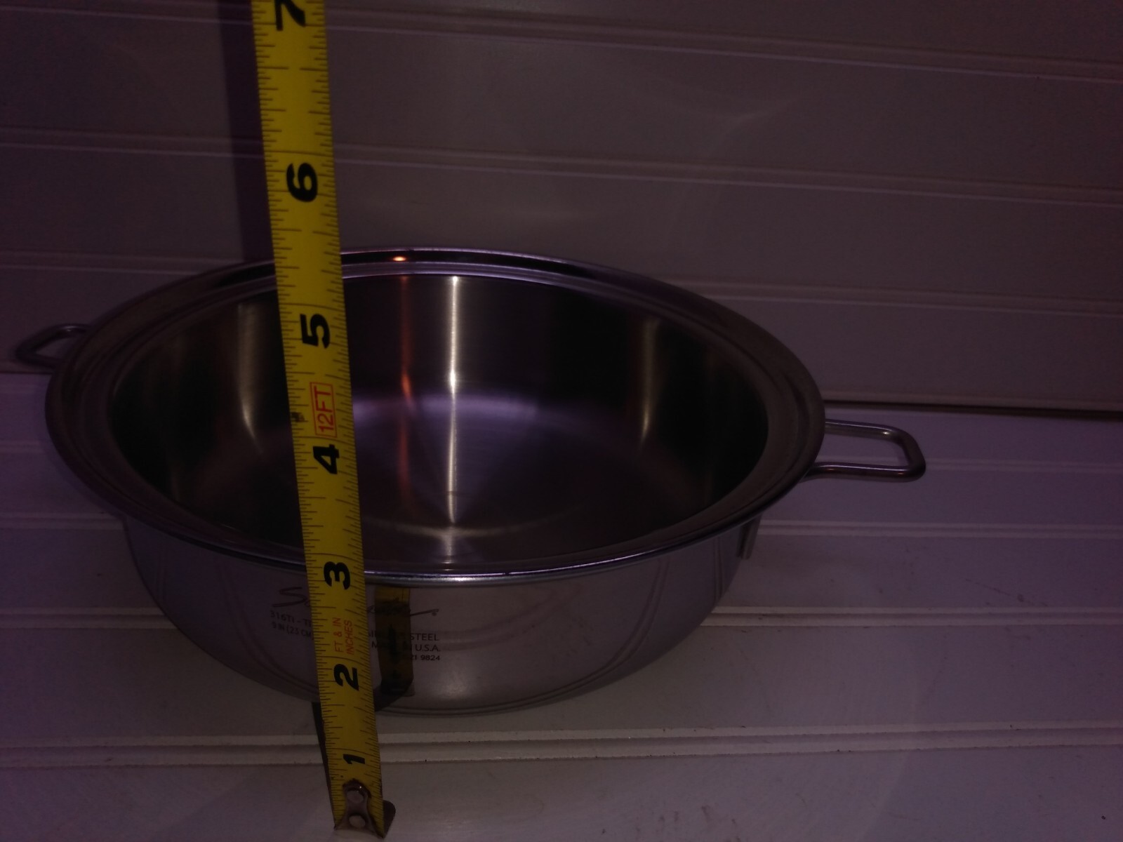 Saladmaster Skillet 9″ Versa TP304-316 Surgical Stainless Stir Fry Sauté Pot Lid