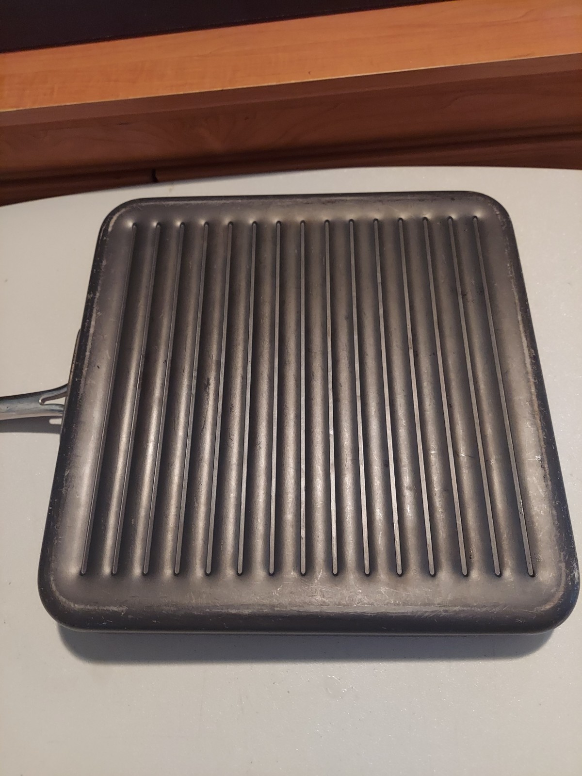 ￼All-Clad Nonstick Griddle 11×11 Inch Oven Broiler Safe 500F