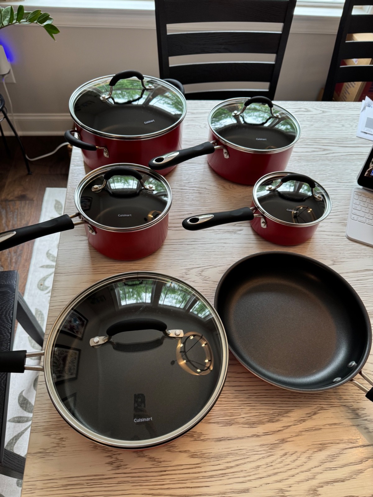 Cuisinart Advantage 11-Piece Nonstick Cookware – Model 55-11R – Red